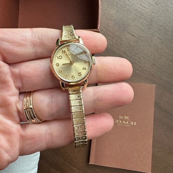 Coach - Gold Stretch Band Watch - Picture 9 of 11